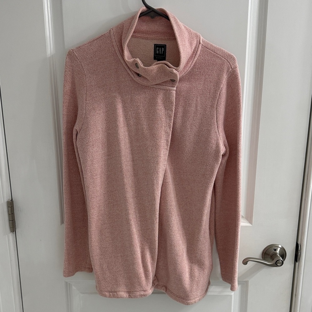 GAP Women's Soft Pink Cowl Neck Sweater